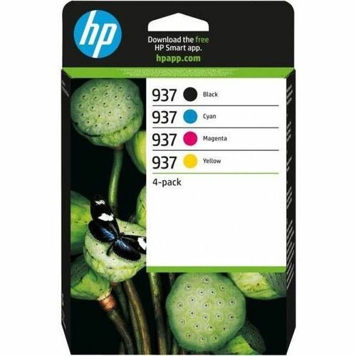 HP 937 Original Inkjet Ink Cartridge - Combo Pack - CMYK - 4 Pack
