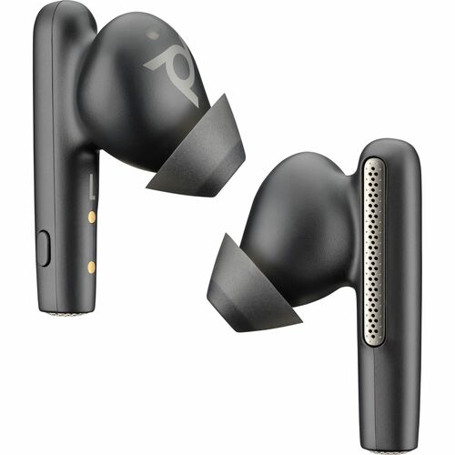 Poly Voyager Free 60 UC True Wireless Earbud Stereo Earset - Carbon Black - Siri, Google Assistant - Binaural - In-ear - 3