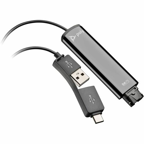 Poly DA75 Headset-Adapter für Headset - USB Type C Konnektivität