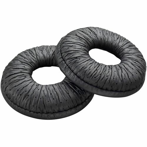Poly Ohrpolster - Schwarz - Kunstleder - 2 / Pack