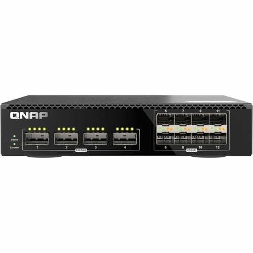 QNAP QSW-M7308R-4X Ethernet Switch - Manageable - 25 Gigabit Ethernet, 100 Gigabit Ethernet - 25GBase-X, 100GBase-X - 2 La