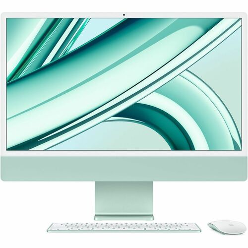 iMac 24in Retina 4.5K - Green - M3 (8-core CPU / 10-core GPU) - 8GB unified memory - 512GB SSD - Magic Mouse - Magic Keybo