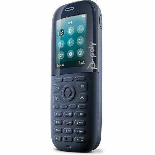 Poly Rove 30 Handset - Black - Cordless - DECT - 6.1 cm (2.4") Screen Size - Audio - Headset Port - 18 Hour Battery Talk Time