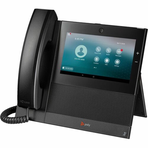 Poly CCX 700 IP-Telefon - Schnurgebunden - Verkabelt/Kabellos - Wi-Fi, Bluetooth - Desktop - Schwarz - 24 x Gesamtleitung 