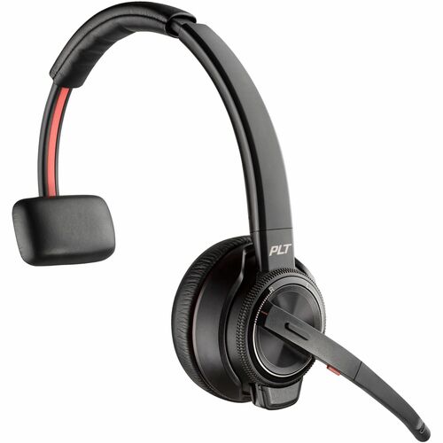 Poly Savi 8200 Office 8210 Kabellos Helmet, Kopfbügel Mono Headset - Schwarz - Monaural - Ohrumschließend - 20 Hz bis 20 k