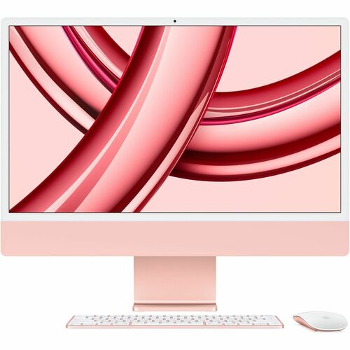 Apple iMac MQRU3KS/A All-in-One Computer - Apple M3 - 8 GB - 512 GB SSD - 61 cm (24") 4.5K - Desktop - Pink - Apple M3 Chi