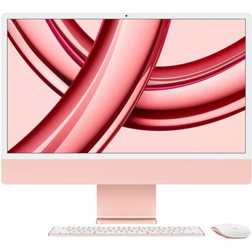 Apple iMac MQRT3KS/A All-in-One Computer - Apple M3 - 8 GB - 256 GB SSD - 61 cm (24") 4.5K - Desktop - Pink - Apple M3 Chi