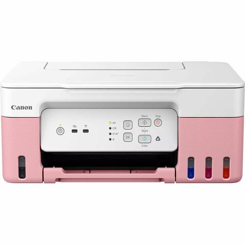 Canon PIXMA G3430 Wireless MegaTank Inkjet Multifunction Printer - Colour - Pink - Cloud/Copier/Printer/Scanner - 6 ppm Co