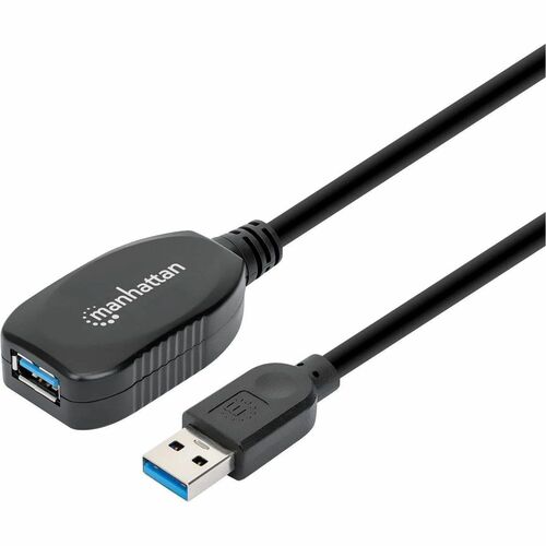 Manhattan Cable USB V3.0 Ext. Activa 5M Negro - Cable for Computador, Dispositivo USB - 5Gbit/s - Cable de extensión - Apa