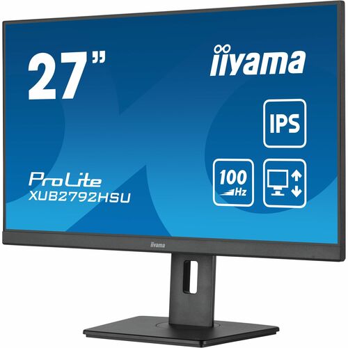 iiyama ProLite XUB2792HSU-B6 27 Zoll Class Full HD LED-Monitor - 16:9 Format - Mattschwarz - 68,6 cm (27 Zoll) Viewable - 