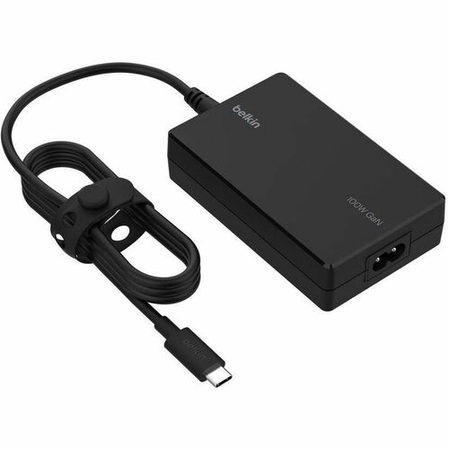 Belkin CONNECT 100 W Power Adapter - 1 Pack - Universal Adapter - For Notebook, MacBook - 2.50 m Cable - Black