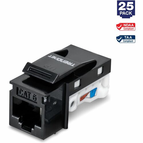Connettore Della Rete TRENDnet TC-K25C6 - 25 - Nero