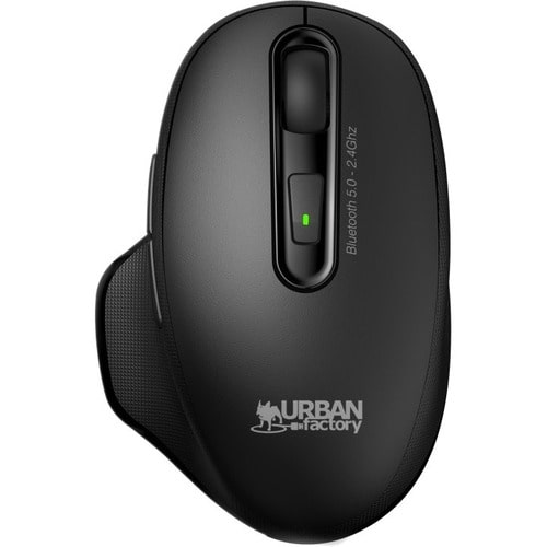 Urban Factory ONLEE PRO DUAL: ERGONOMIC BLUETOOTH AND 2.4GHZ MOUSE 1600DPI - RECHARGEABLE - BLACK