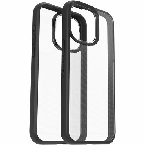 OtterBox React Case for Apple iPhone 15 Pro Max Smartphone - Black Crystal - Retail - Drop Resistant, Scrape Resistant - T