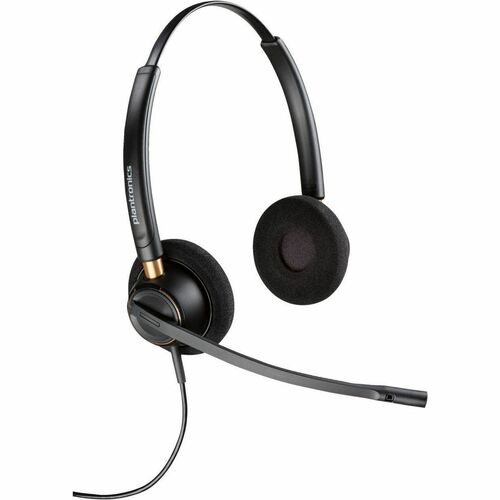 Poly EncorePro 520 Com fios Headset, Na orelha Estéreo Fone de ouvido - Preto - Binaural - Supra-aural - 78.5 cm Cabo - Ca