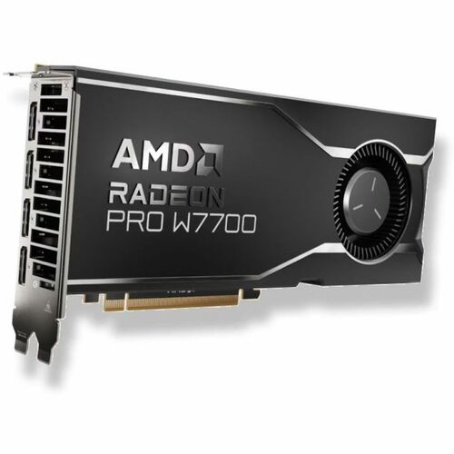 Radeon AMD Radeon Pro W7700 Grafikkarte - 16 GB GDDR6 - Gesamthöhe - 256 Bit Busbreite - PCI Express 4.0 x16 - DisplayPort