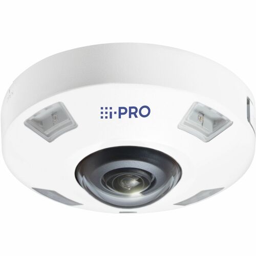 i-PRO WV-S4576LA 12 Megapixel Outdoor Network Camera - Colour - Fisheye - White - 14 m Infrared Night Vision - H.265, H.26