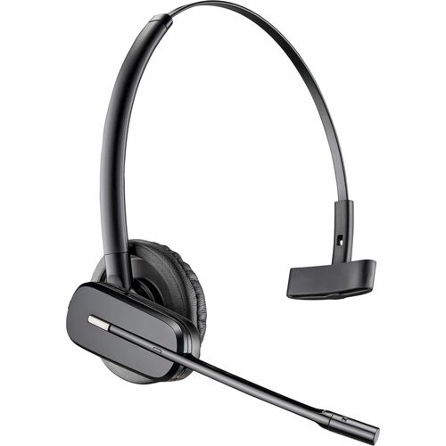 Poly CS540A Wired/Wireless Helmet, Over-the-head Mono Headset - Black - Monaural - Supra-aural - 12000 cm - DECT