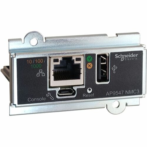 Device monitoring and management, Network Management Cards, NMC3 for Easy UPS 3S, 3M, 3L, Galaxy 3L & Galaxy PW, remote UP