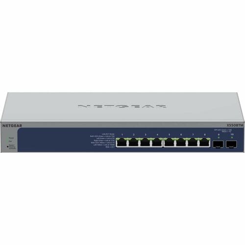 Netgear Smart S3600 XS508TM 10 Ports Manageable Ethernet Switch - 10 Gigabit Ethernet, Gigabit Ethernet - 1000Base-T, 10GB