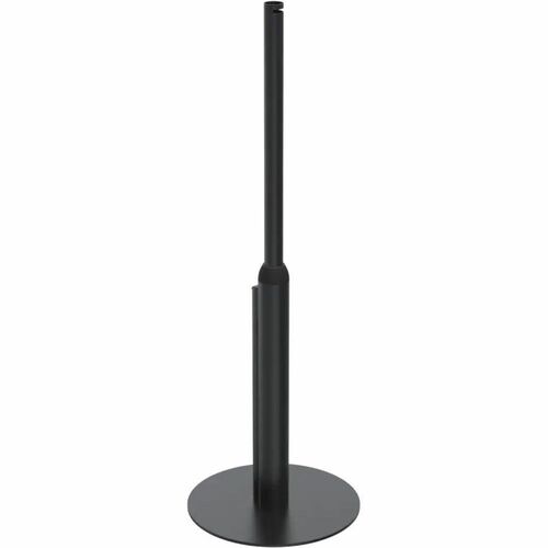 SpacePole Height Adjustable POS Terminal Stand - 12 kg Load Capacity - 106 cm Height - Floor - Metal - Black - For Retail 