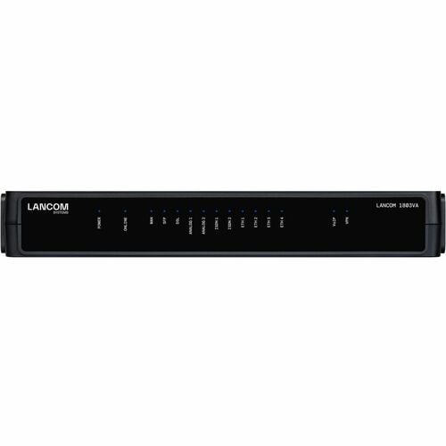 Lancom 1803VA VoIP-Gateway - 7 x RJ-45 - 2 x FXS - USB - Gigabit-Ethernet - VDSL2/ADSL2+ - 1 x Erweiterungssteckplätze - W