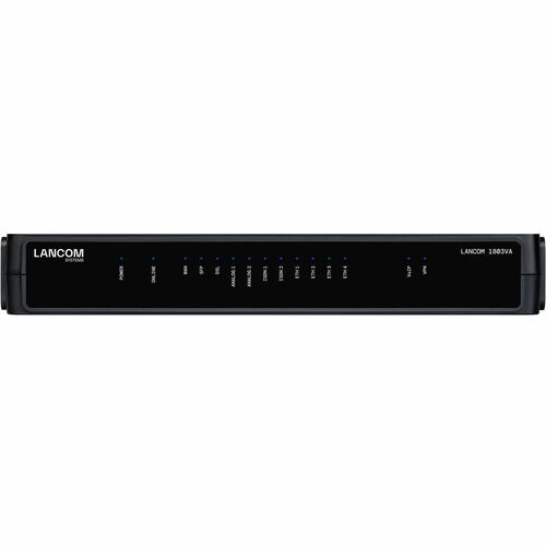 Lancom 1803VA VoIP-Gateway - 7 x RJ-45 - 2 x FXS - USB - Gigabit-Ethernet - VDSL2/ADSL2+ - 1 x Erweiterungssteckplätze - W