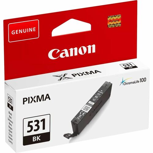 Canon CLI-531BK Original Standard Yield Inkjet Ink Cartridge - Return Program - Black Pack