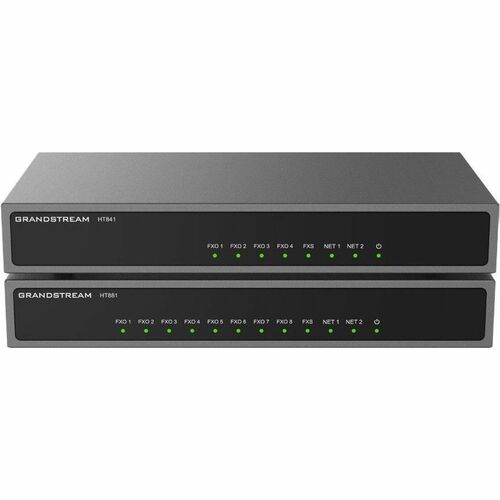 Grandstream HT841 VoIP Gateway - 2 x RJ-45 - 1 x FXS - 4 x FXO - PoE Ports - Ethernet, Fast Ethernet, Gigabit Ethernet