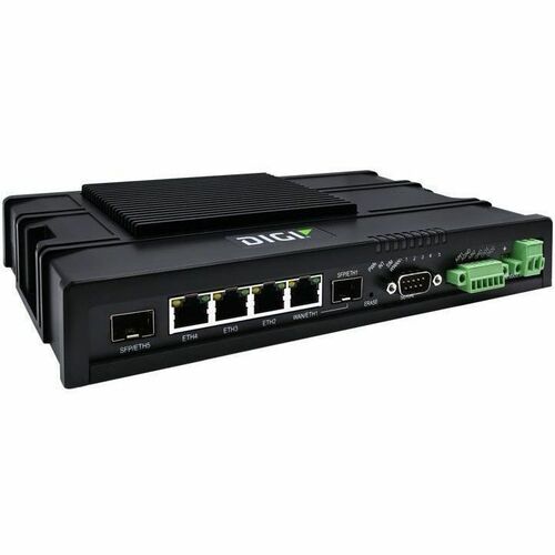 Digi IX40 2 SIM Cellular, Ethernet Modem/Wireless Router - 5G - LTE Advanced Pro, LTE Cat 19, LTE - 3 x Network Port - 1 x