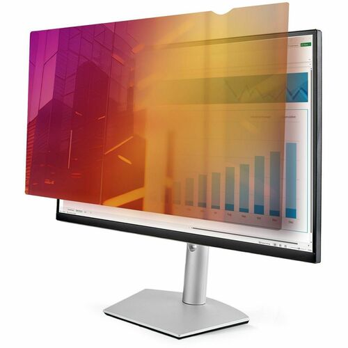StarTech.com Plastic Privacy Screen Filter - Gold, Black - 1 - For 61 cm (24") LCD Monitor - 16:9 - Blue Light Reduction