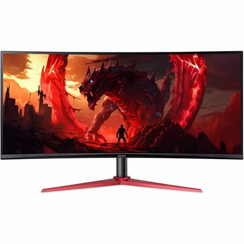 Acer Nitro XZ342CU V 34" Class UW-QHD Gaming LED Monitor - 21:9 - Black - 34" Viewable - Vertical Alignment (VA) - LED Bac