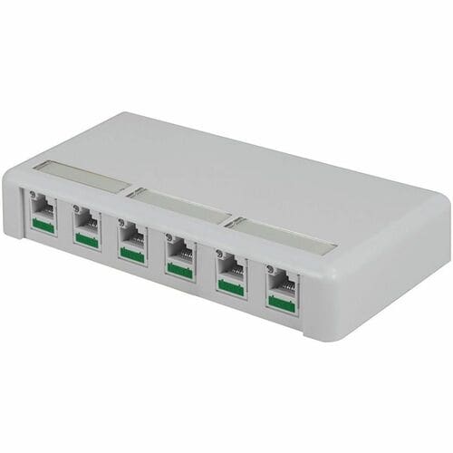 Ortronics Mounting Box for High Density Jack, Module - Cloud White