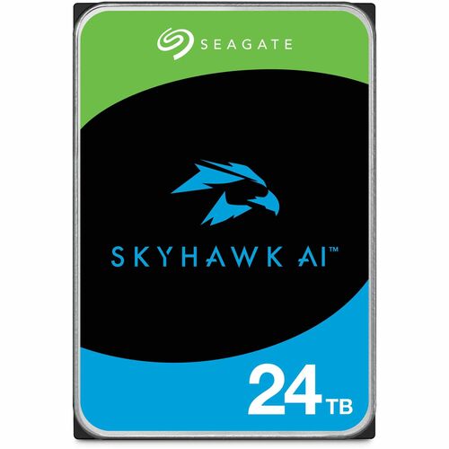 Seagate SkyHawk AI ST24000VE002 24 TB Hard Drive - 3.5" Internal - SATA (SATA/600) - Conventional Magnetic Recording (CMR)