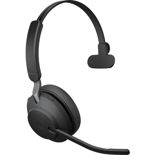 Jabra Evolve2 65 无线 头戴式 Mono 耳机 - 黑 - 单声道 - 上耳式 - 蓝牙 - C型 USB