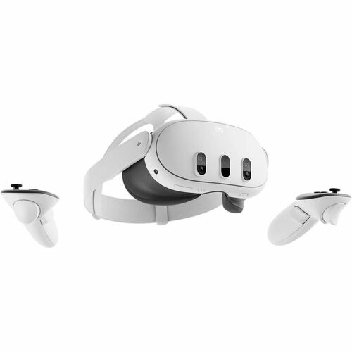 Meta Quest 3 Virtual Reality Headset - 110° Field of View - Pancake - LED - Bluetooth/Wi-Fi - Battery Rechargeable