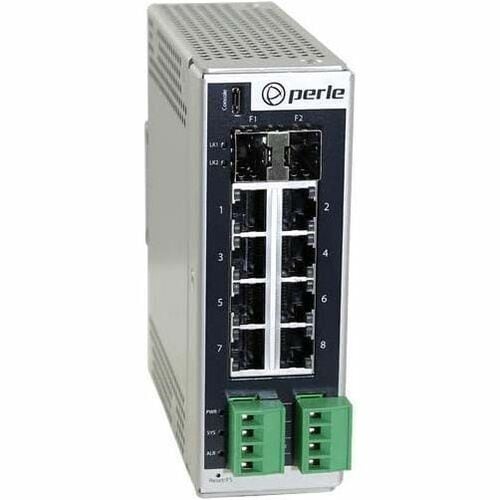 IDS-710HP Industrial Managed Ethernet Switch-10 ports: 8 x 10/100/1000Base-T RJ-45 ports 2 x SFP 1G/2.5G Fiber or 10/100/1