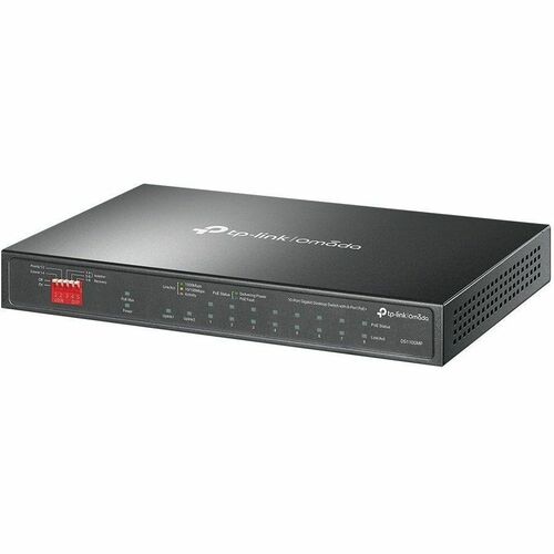TP-Link Omada 10-Port Gigabit Desktop Switch with 8-Port PoE+ - 9 Ports - Gigabit Ethernet, Fast Ethernet - 10/100/1000Bas