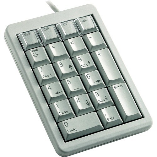 CHERRY G84-4700 Teclado numérico - Cabo Conectividade - USB Interface - Inglês (EUA) - Cinza claro - ML Interruptor de chave