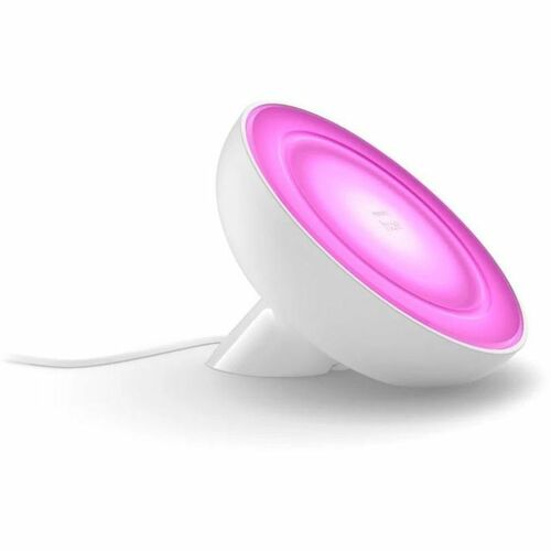 Philips Hue Bloom table lamp - 3.9" Height x 5.1" Width - 1 x 6 W LED Bulb - White - Dimmable, Diffused Light Effect, Blue