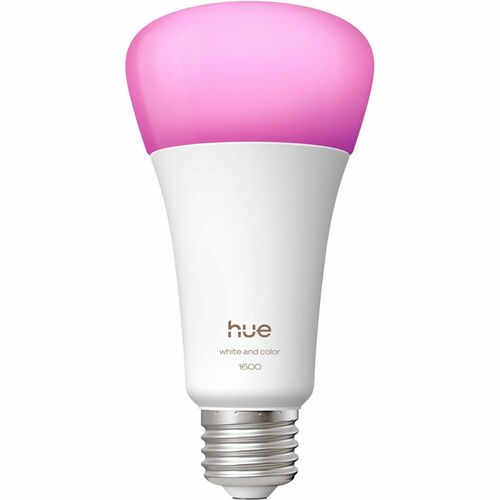 Philips Hue LED Light Bulb - 16 W - 100 W Incandescent Equivalent Wattage - 1600 lm - A21 Size - White, Warm to Cool White