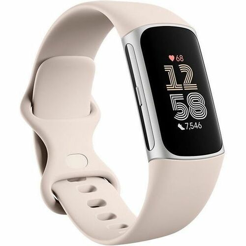 Fitbit Charge 6 Smart Watch - Rectangular - Unisex - Heart Rate Monitor, Ambient Light Sensor, Electrical Heart Sensor, Op