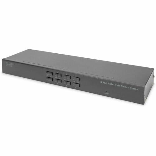 Digitus KVM Switchbox - 8 Computer(s) - 1 Local User(s) - 4K - 10 x USB - USB 2.0 - 9 x HDMI - Rack-mountable