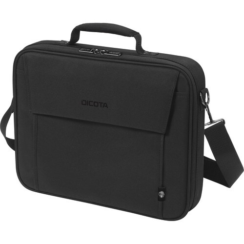 Dicota Eco Carrying Case for 35.6 cm (14") to 39.6 cm (15.6") Notebook - Black - 300D Polyethylene Terephthalate (PET) Bod