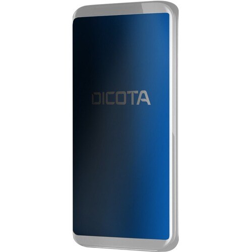 Dicota Secret Polyethylene Terephthalate (PET) Privacy Screen Protector - Clear, Black - For LCD iPhone 13 mini - Blue Lig