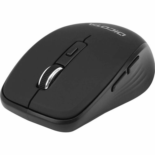 Dicota Travel Mouse - Bluetooth - Black - Wireless - 10 m - 1600 dpi - Symmetrical - 1 x AA Battery Supported