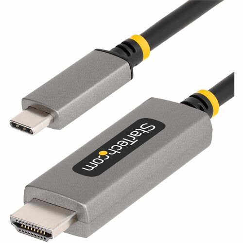 StarTech.com 10ft (3m) USB-C to HDMI Adapter Cable, 8K 60Hz, 4K 144Hz, HDR10, USB Type-C to HDMI 2.1 Converter, USB-C/USB4