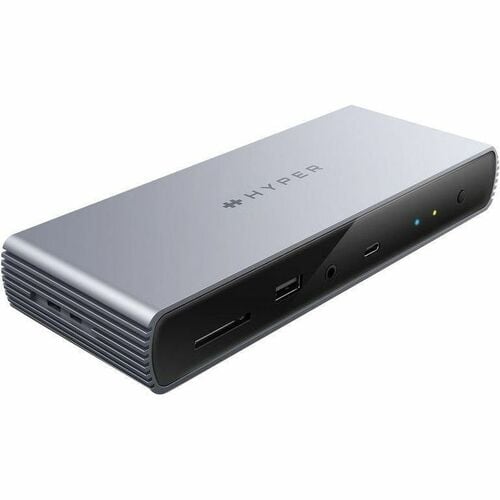 Hyper HyperDrive HDTB4D Thunderbolt 4 扩展插口 用于 台式计算机, 显示器, 笔记本电脑, 平板, 耳机 - 内存卡阅读器 - SD - 2 支持的显示器 - 8K, 4K, UHD+ - 3840 x 2