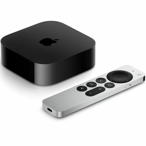 Apple TV 4K Internet TV - 64 GB HDD - Wireless LAN - Black - Siri - HDR10, HDR10+, HLG - Dolby Digital 5.1, Dolby Digital 