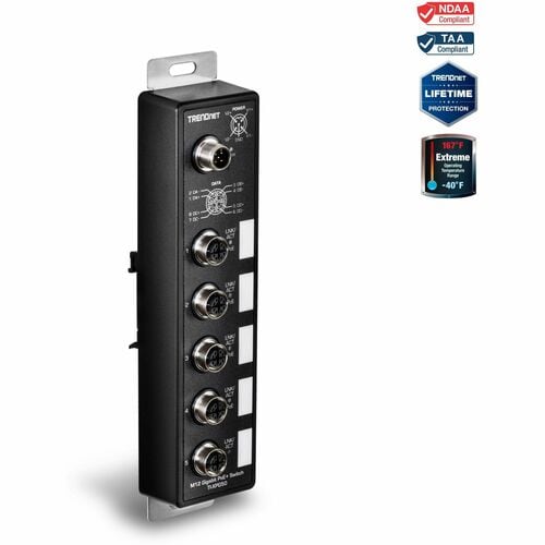 Switch Ethernet TRENDnet TI-XPG50 5 Porte - Gigabit Ethernet - 10/100/1000Base-T - Nero - 2 Layer supportato - 5 W Consumo